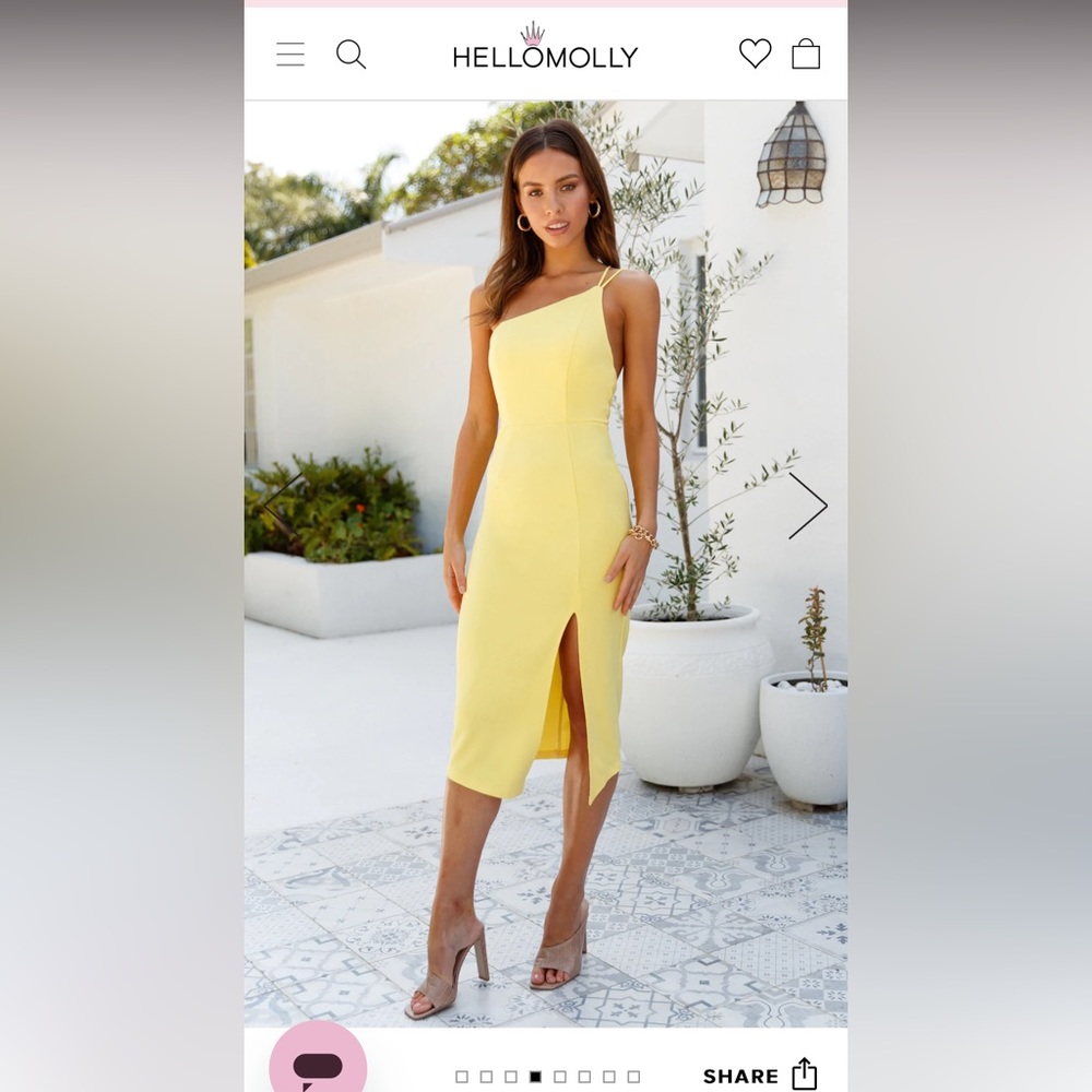 Hello Molly : taking it back dress. Yellow.
